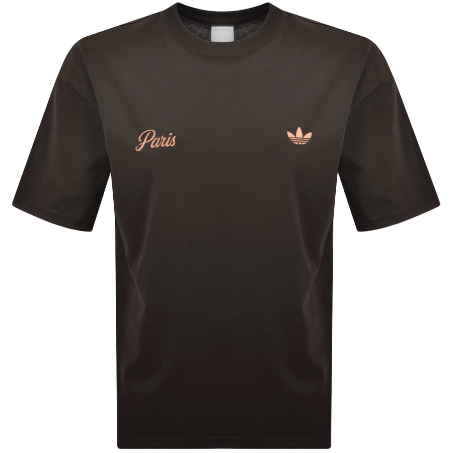 adidas Originals Paris KC T Shirt Brown | Mainline Menswear us